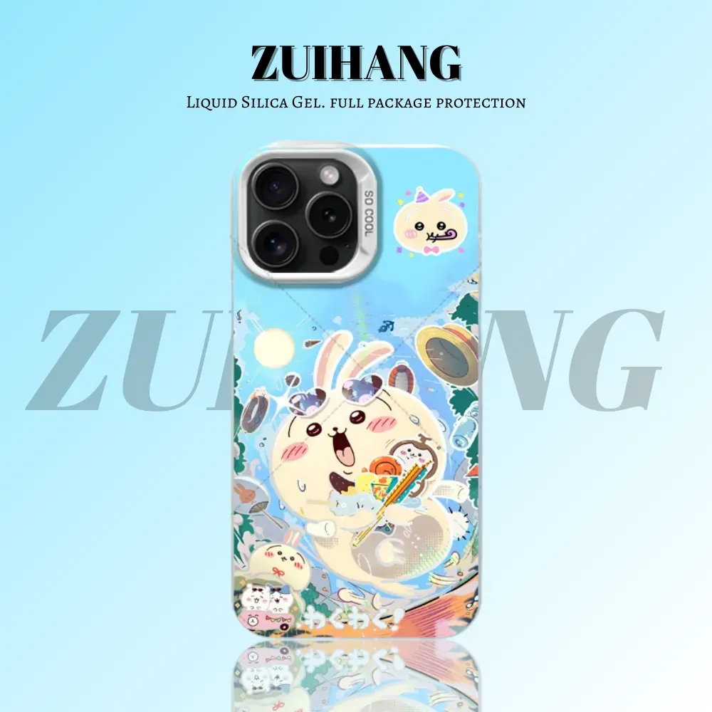 Chiikawa彩銀線條漸變防摔手機殼-ZUIHANG SHOP