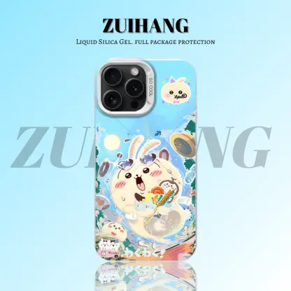 Chiikawa彩銀線條漸變防摔手機殼-ZUIHANG SHOP