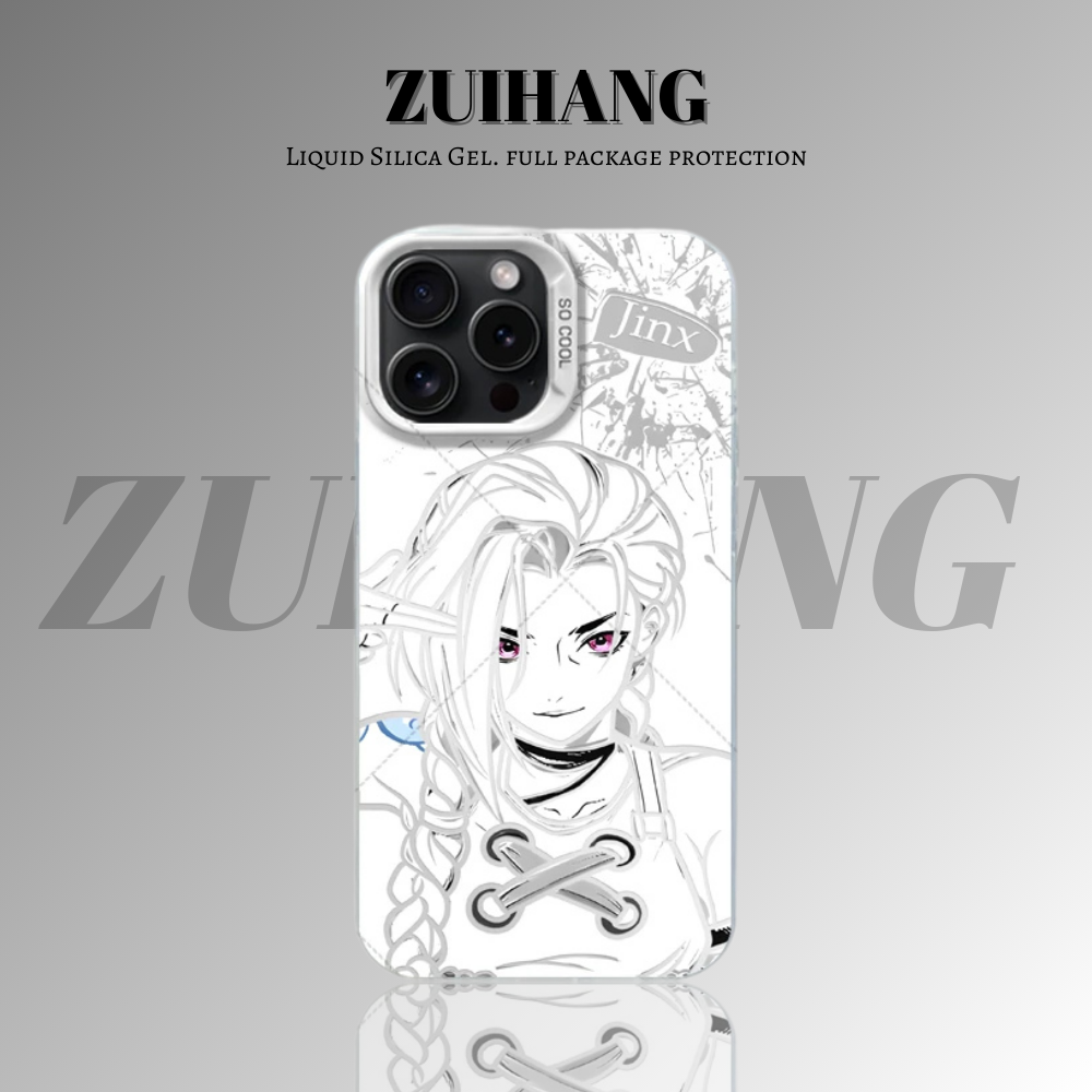 英雄聯盟：奧術彩銀線條漸變防摔手機殼-ZUIHANG SHOP