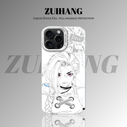 英雄聯盟：奧術彩銀線條漸變防摔手機殼-ZUIHANG SHOP