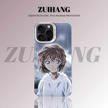 名偵探柯南彩銀線條漸變防摔手機殼-ZUIHANG SHOP