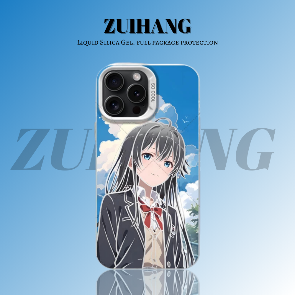 雪之下雪乃彩銀線條漸變防摔手機殼-ZUIHANG SHOP