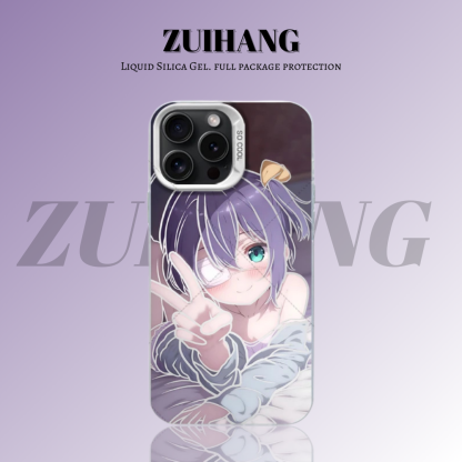 中二病也想談戀愛彩銀線條漸變防摔手機殼-ZUIHANG SHOP
