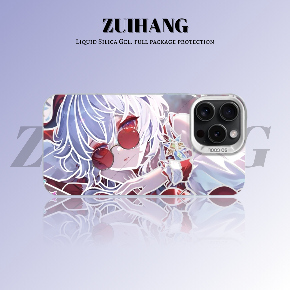 原神彩銀線條漸變防摔手機殼-ZUIHANG SHOP