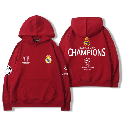 皇馬足球隊新款 親子情侶男女款連帽衛衣-ZUIHANG SHOP