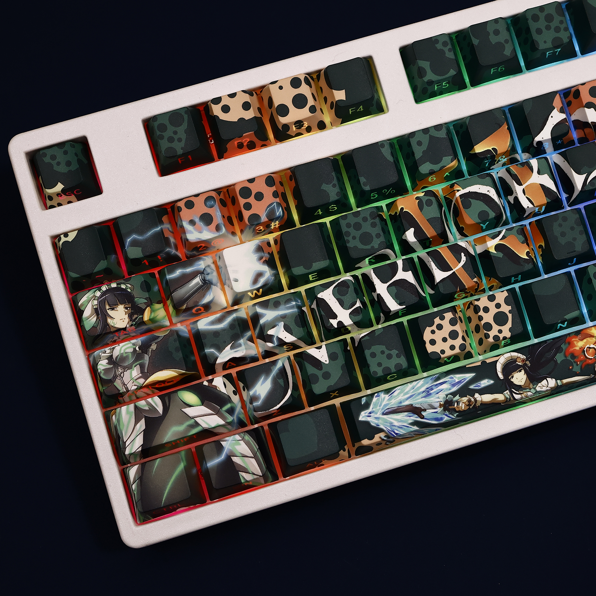 娜貝拉爾伽瑪骨王不死者之王透光RGB108鍵標準配列衛星軸鍵帽-ZUIHANG SHOP