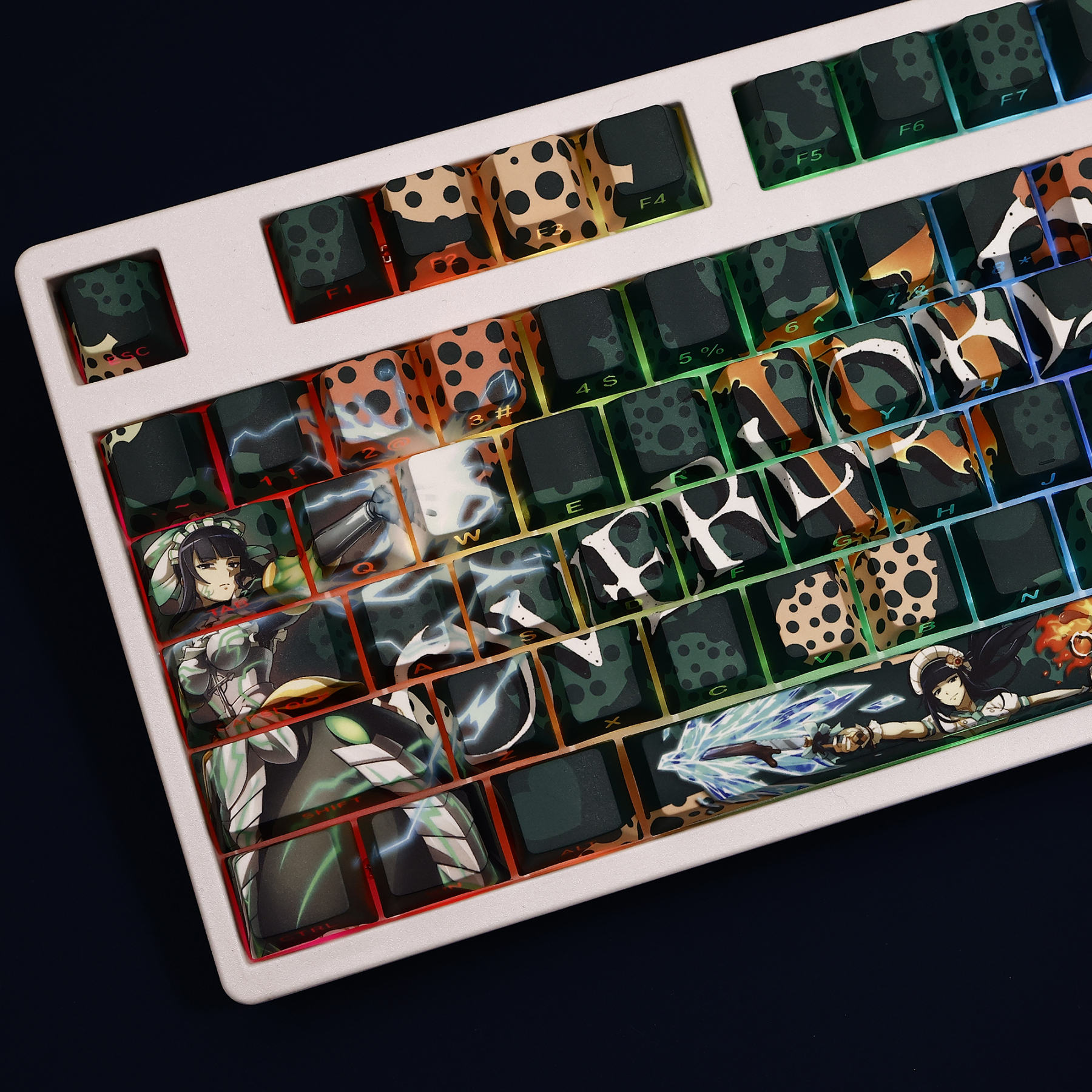 娜貝拉爾伽瑪骨王不死者之王透光RGB108鍵標準配列衛星軸鍵帽-ZUIHANG SHOP