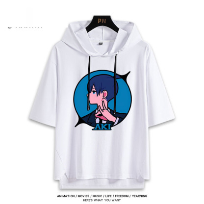 鏈鋸人新款 親子情侶男女連帽短袖T恤-ZUIHANG SHOP