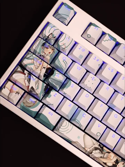 勝利女神NIKKE普麗瓦蒂透光RGB108鍵標準配列衛星軸鍵帽