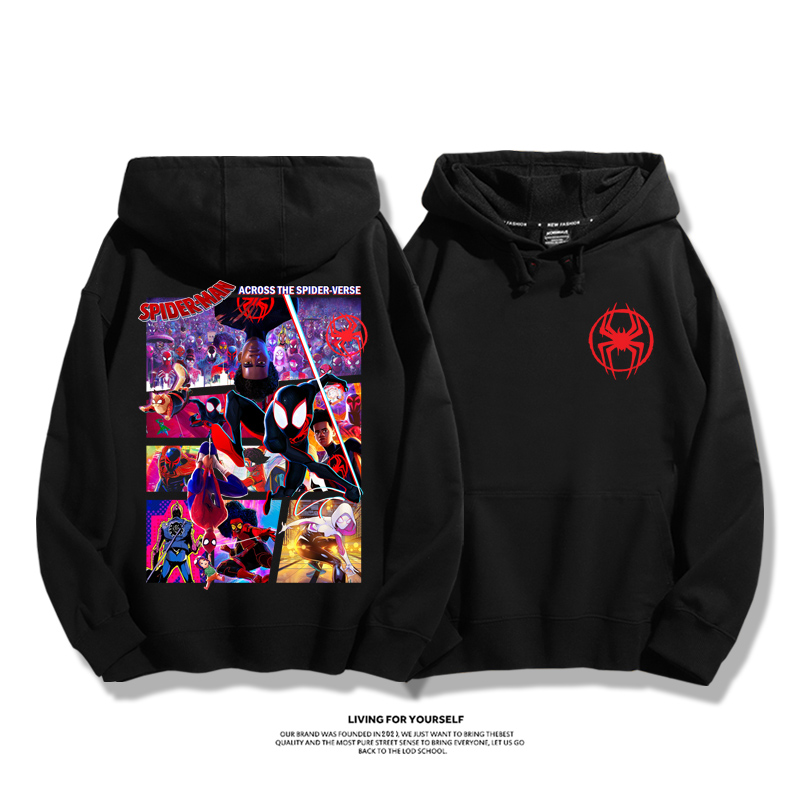 蜘蛛俠縱橫宇宙新款 親子情侶男女款連帽衛衣-ZUIHANG SHOP