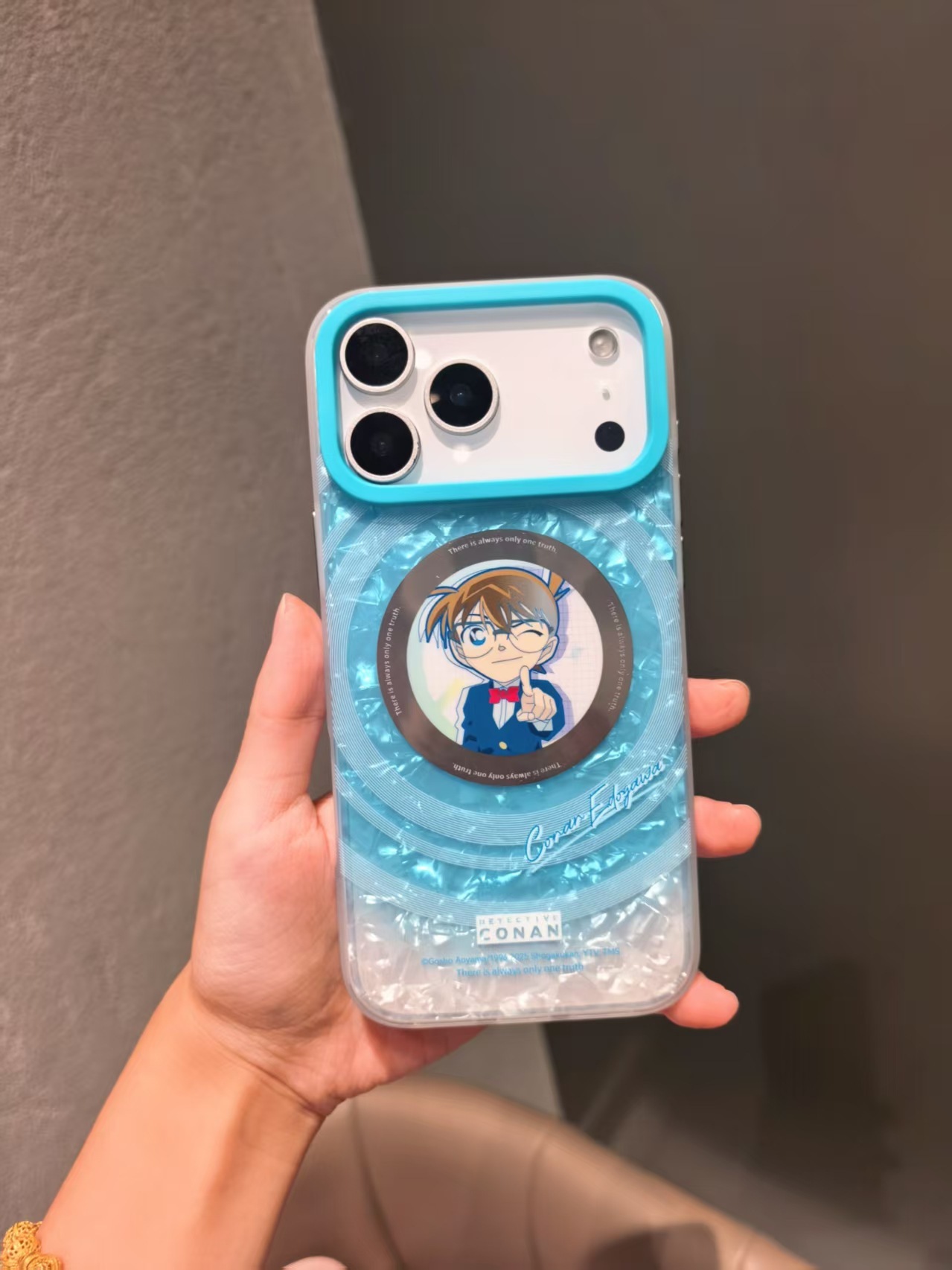 【正版授權】iPhone17系列 名偵探柯南可愛卡通高端磁吸手機殼