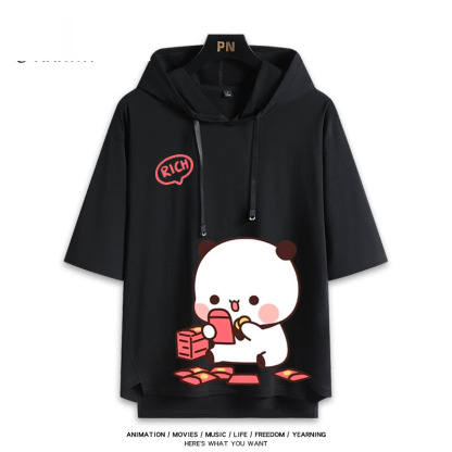 一二布布 連帽短袖T恤-ZUIHANG SHOP