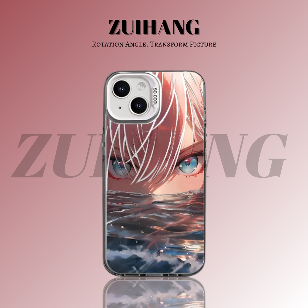 DARLING in the FRANKXX彩銀線條漸變防摔手機殼