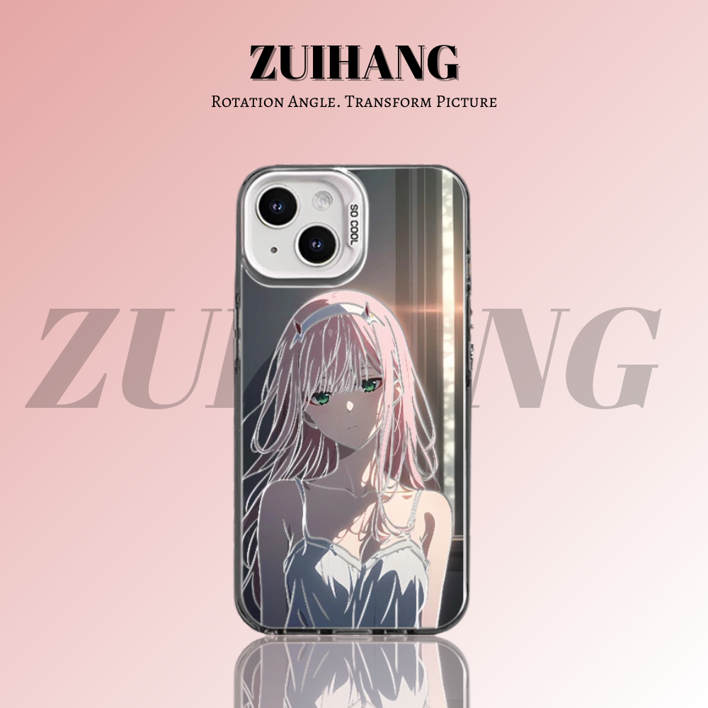 DARLING in the FRANKXX彩銀線條漸變防摔手機殼