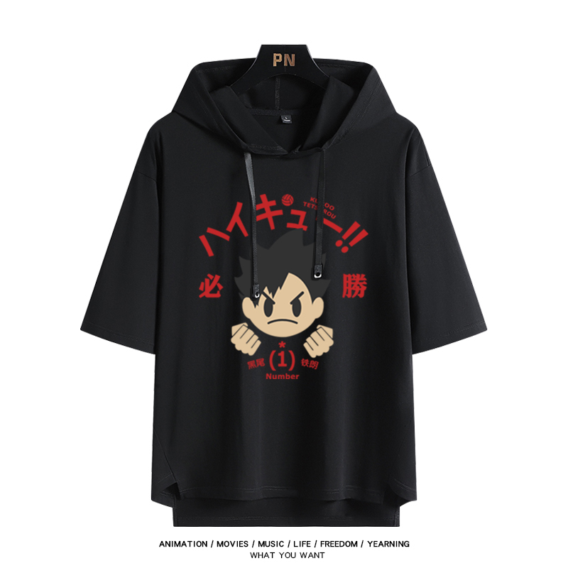 排球少年 連帽短袖T恤-ZUIHANG SHOP