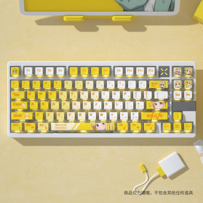 孤獨搖滾伊地知虹夏四面透布丁鍵帽PBT熱昇華配美加獅woot-ZUIHANG SHOP