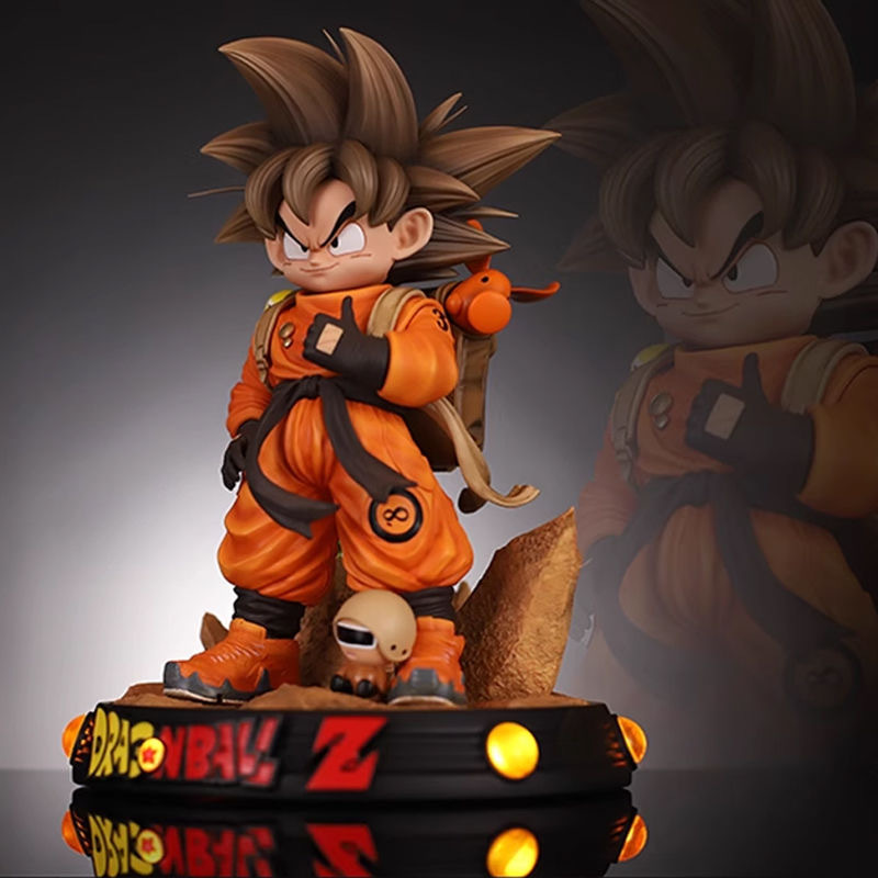 Q版旅行小悟空 25cm 雙頭雕 七龍珠GK雕像