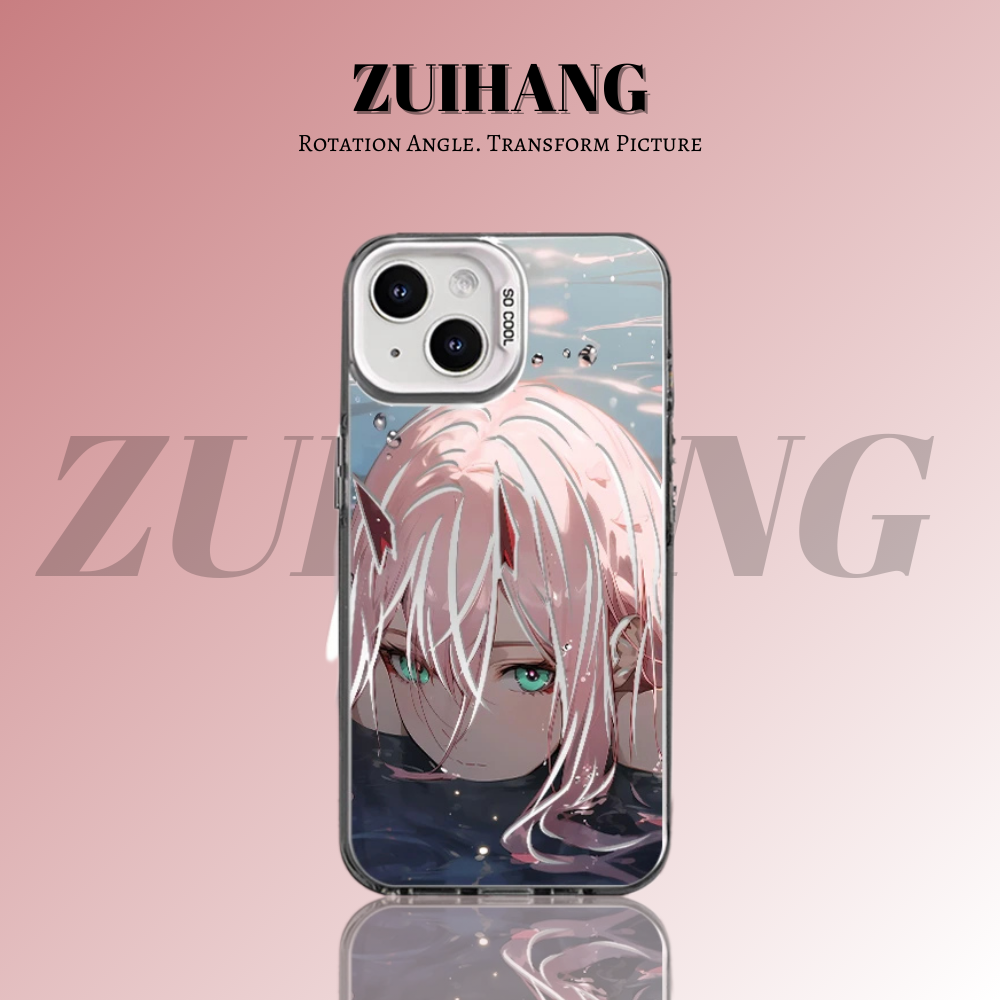 DARLING in the FRANKXX彩銀線條漸變防摔手機殼