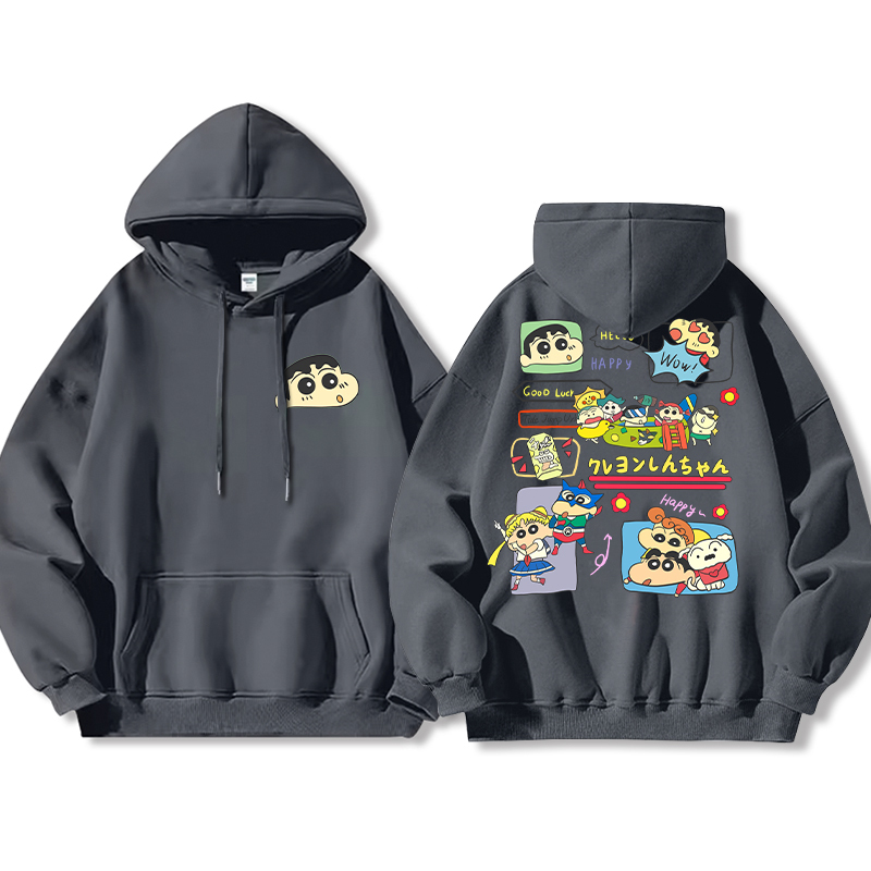 蠟筆小新新款 親子情侶男女款連帽衛衣-ZUIHANG SHOP