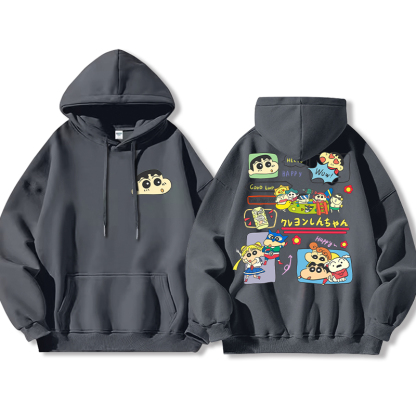 蠟筆小新新款 親子情侶男女款連帽衛衣-ZUIHANG SHOP