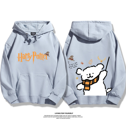 線條小狗 X 哈利波特聯名 親子情侶男女款連帽衛衣-ZUIHANG SHOP
