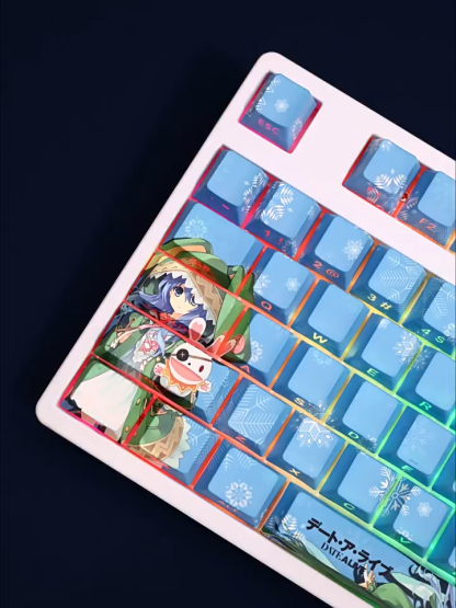 冰芽川四糸乃約會大作戰透光RGB108鍵標準配列衛星軸鍵帽