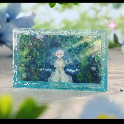 葬送的芙莉蓮 絕美湖邊水波紋亞克力磚 收藏擺件-ZUIHANG SHOP