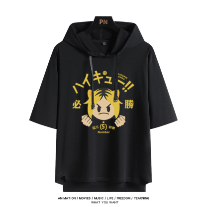排球少年 連帽短袖T恤-ZUIHANG SHOP