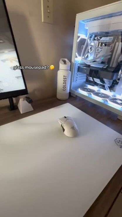 【重度遊戲玩家推薦】電競鋼化玻璃滑鼠墊