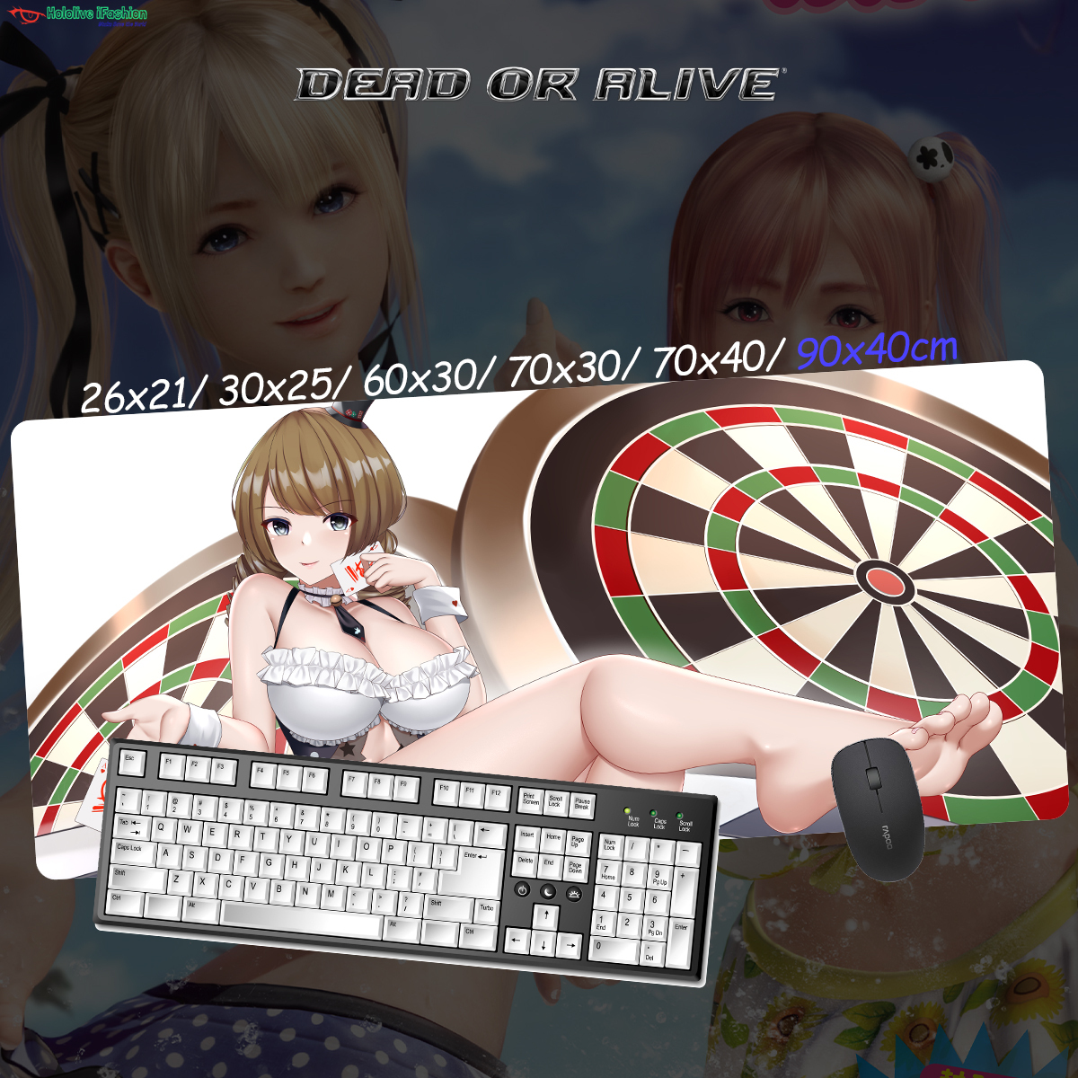 生死格鬥系列 超大鎖邊主題桌墊 布質滑鼠墊