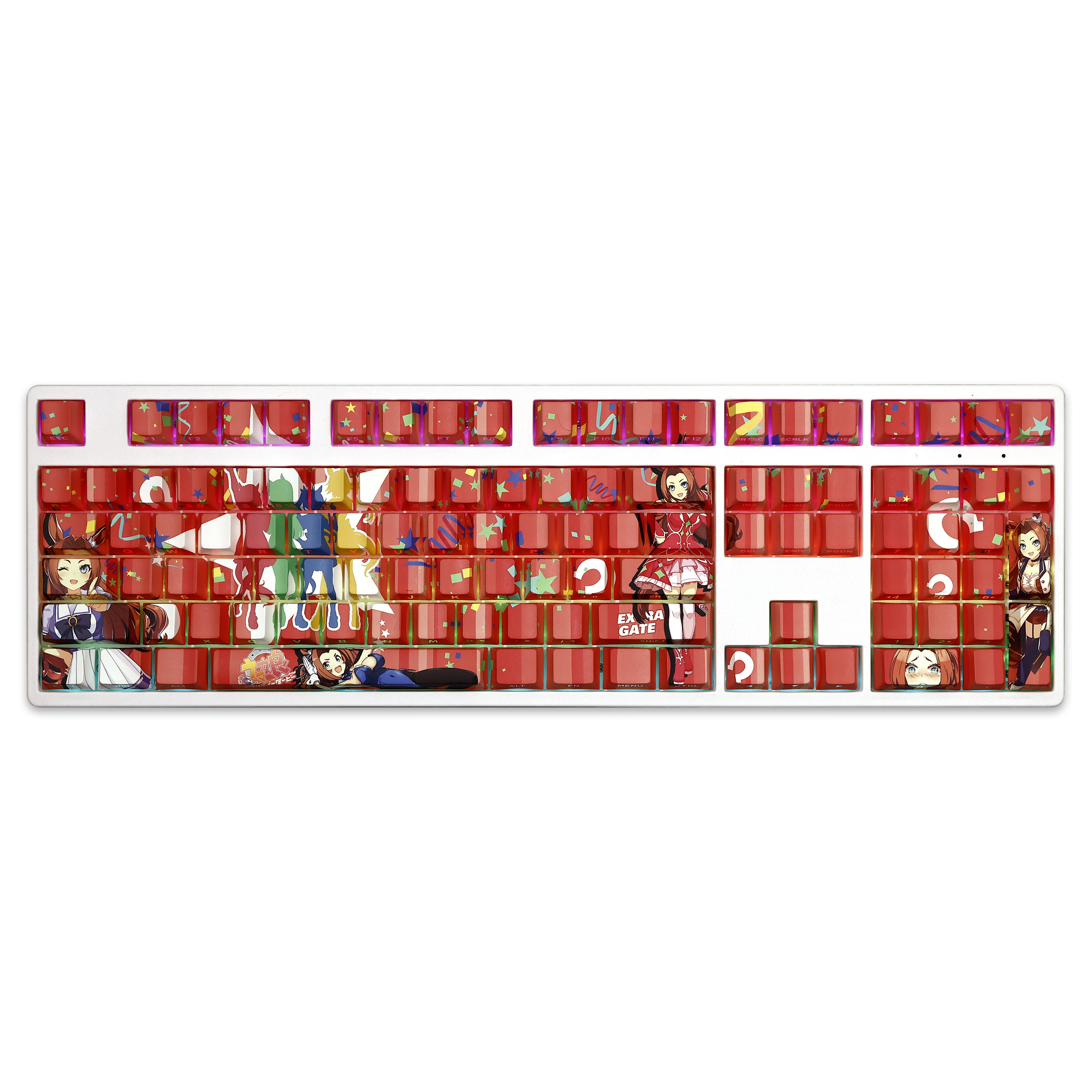 川上公主賽馬娘Pretty Derby透光RGB108鍵標準配列衛星軸鍵帽-ZUIHANG SHOP