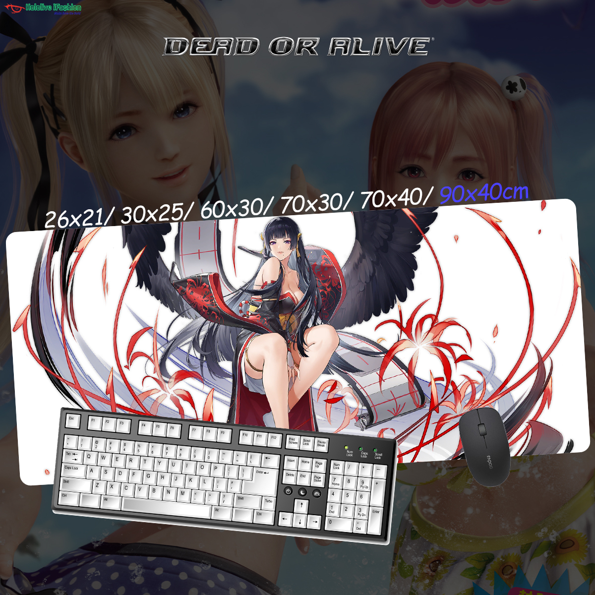 生死格鬥系列 超大鎖邊主題桌墊 布質滑鼠墊