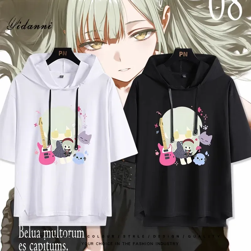 BanG Dream! Ave Mujica 若葉睦 連帽短袖T恤