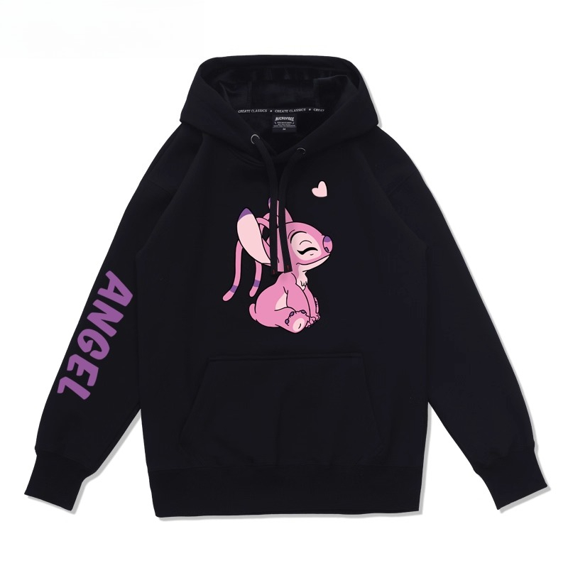 史迪仔卡通 聯名衛衣2025秋冬新款 親子情侶裝連帽衛衣