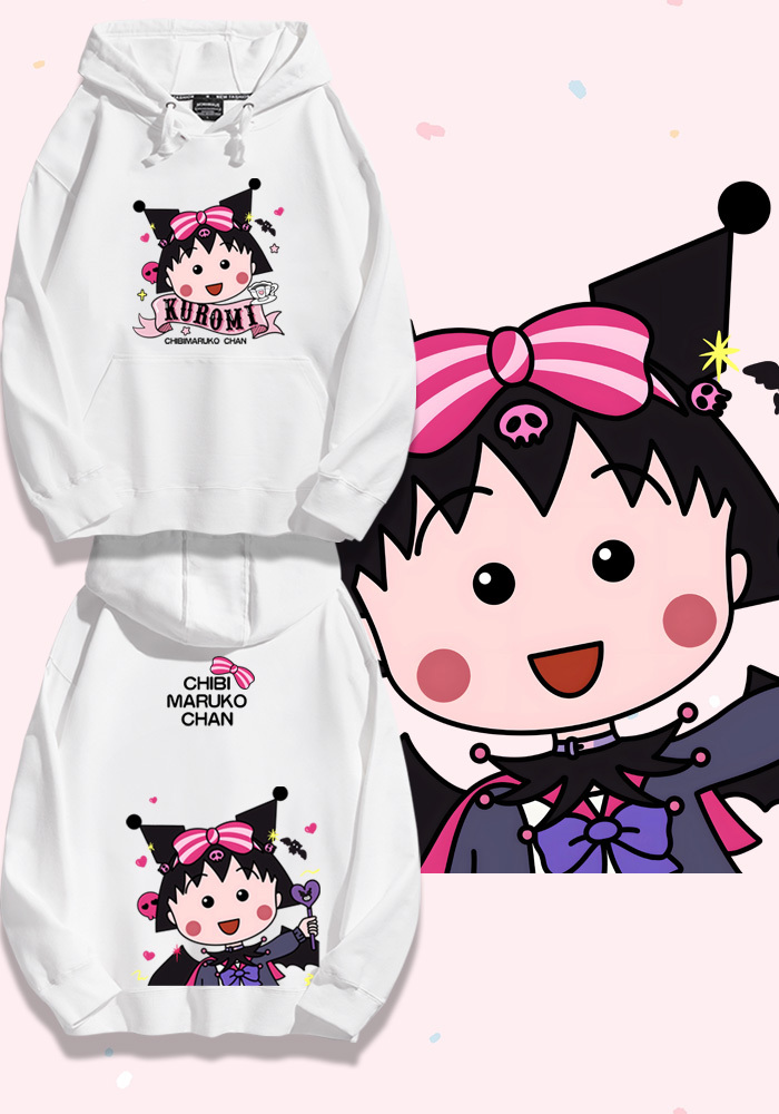 櫻桃小丸子聯名新款 親子情侶男女款連帽衛衣-ZUIHANG SHOP