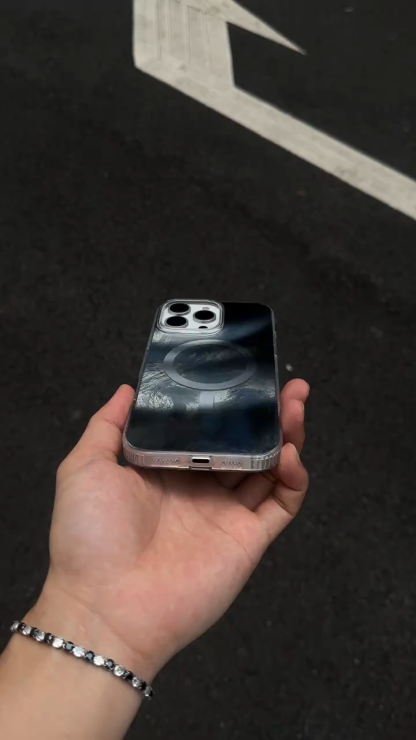 磁吸錫箔紋雙面IMD手機殼