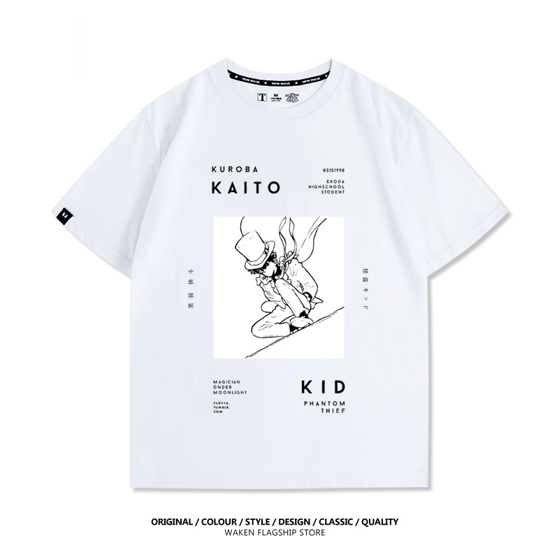 怪盜基德 2025親子情侶男女同款 印花短袖T恤