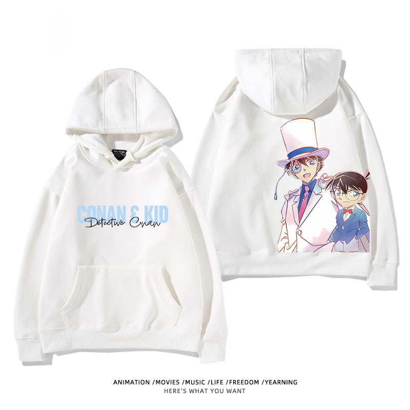 名偵探柯南 怪盜基德 2025秋冬新款 親子情侶裝連帽衛衣