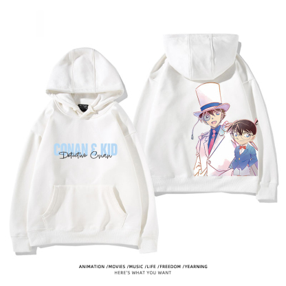 名偵探柯南 怪盜基德 2025秋冬新款 親子情侶裝連帽衛衣