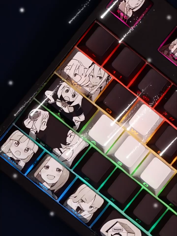 打了300年的史萊姆不知不覺就練到了滿級透光RGB108鍵標準配列衛星軸鍵帽