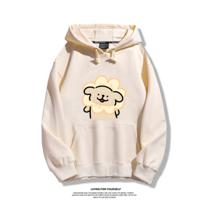 線條小狗新款 親子情侶男女款連帽衛衣-ZUIHANG SHOP