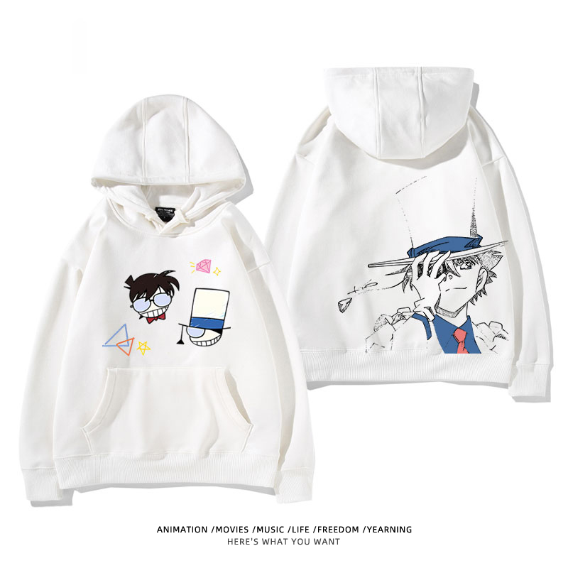 名偵探柯南 怪盜基德 2025秋冬新款 親子情侶裝連帽衛衣