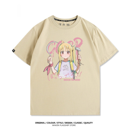 孤獨搖滾 伊地知虹夏 印花短袖T恤-ZUIHANG SHOP