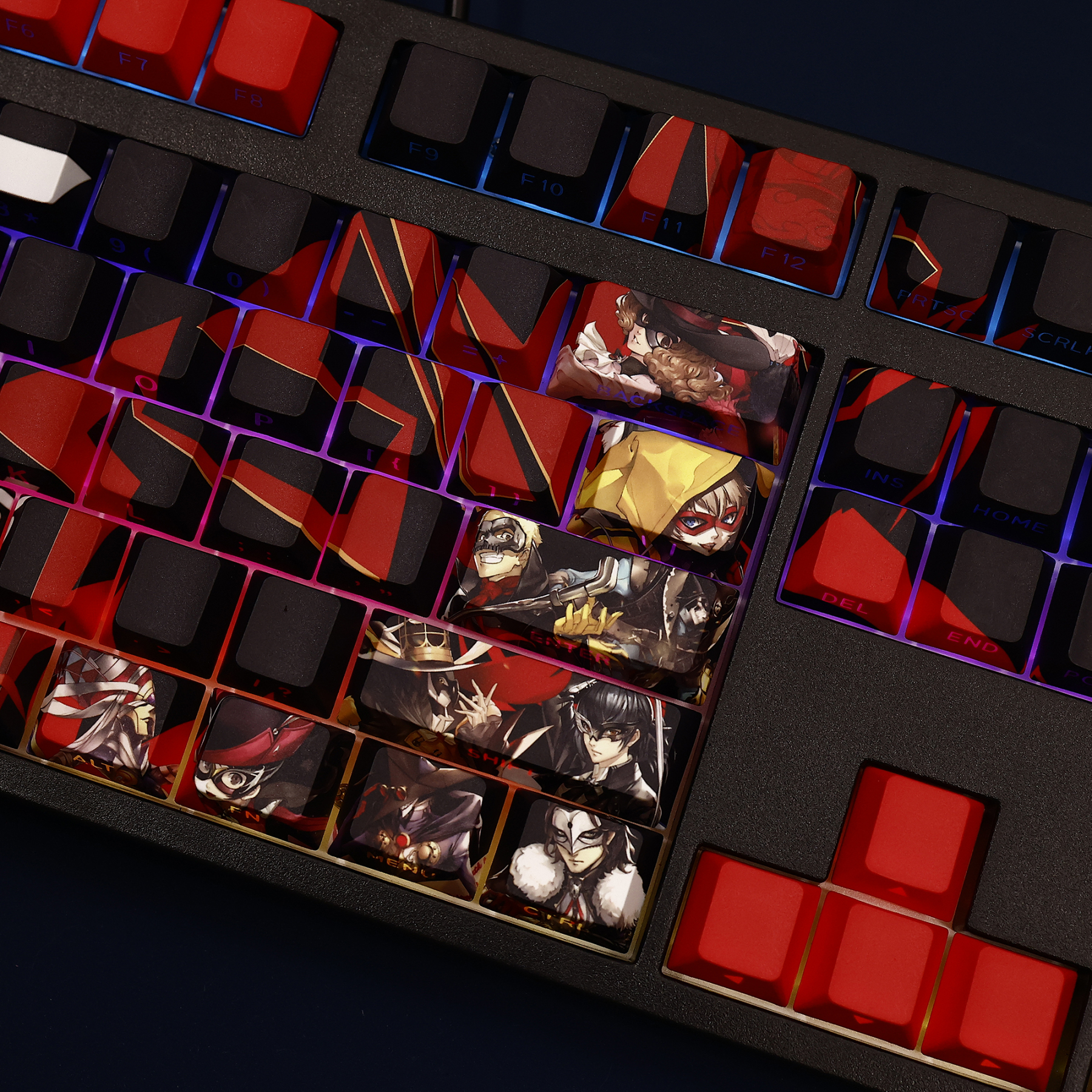 女神異聞錄夜幕魅影 108鍵 標準配列 衛星軸鍵帽-ZUIHANG SHOP