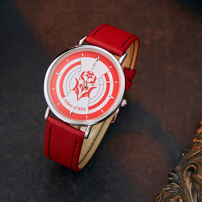 Fate 裁定者Saber of RED輕薄石英錶-ZUIHANG SHOP