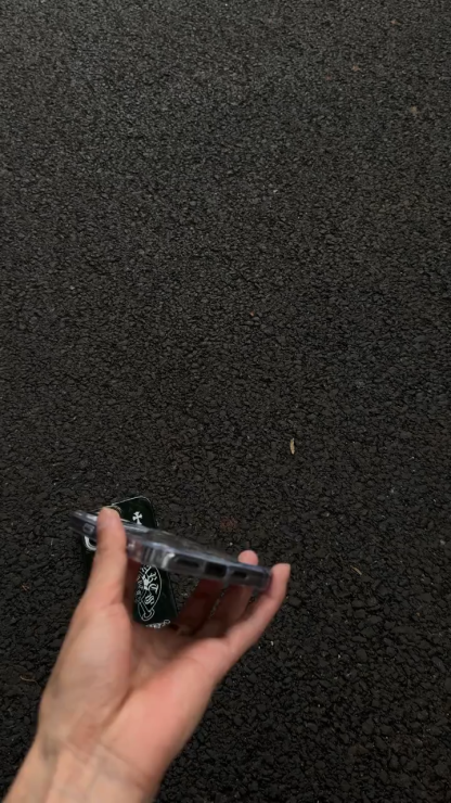 克羅心羽紗防摔手機殼