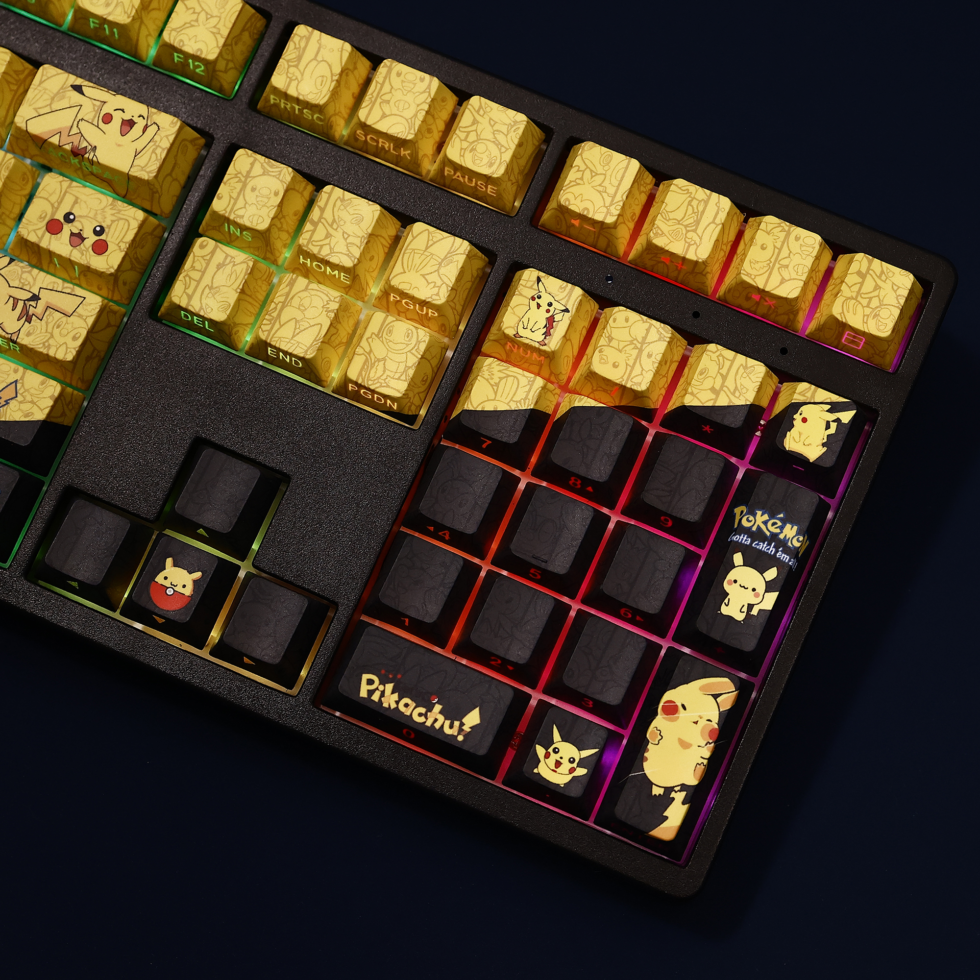 皮卡丘 108鍵 標準配列 衛星軸鍵帽-ZUIHANG SHOP