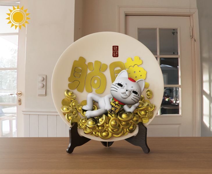 【預購】太陽模玩 招財擺件 躺賺招財膽大黨高速婆婆招財貓-ZUIHANG SHOP