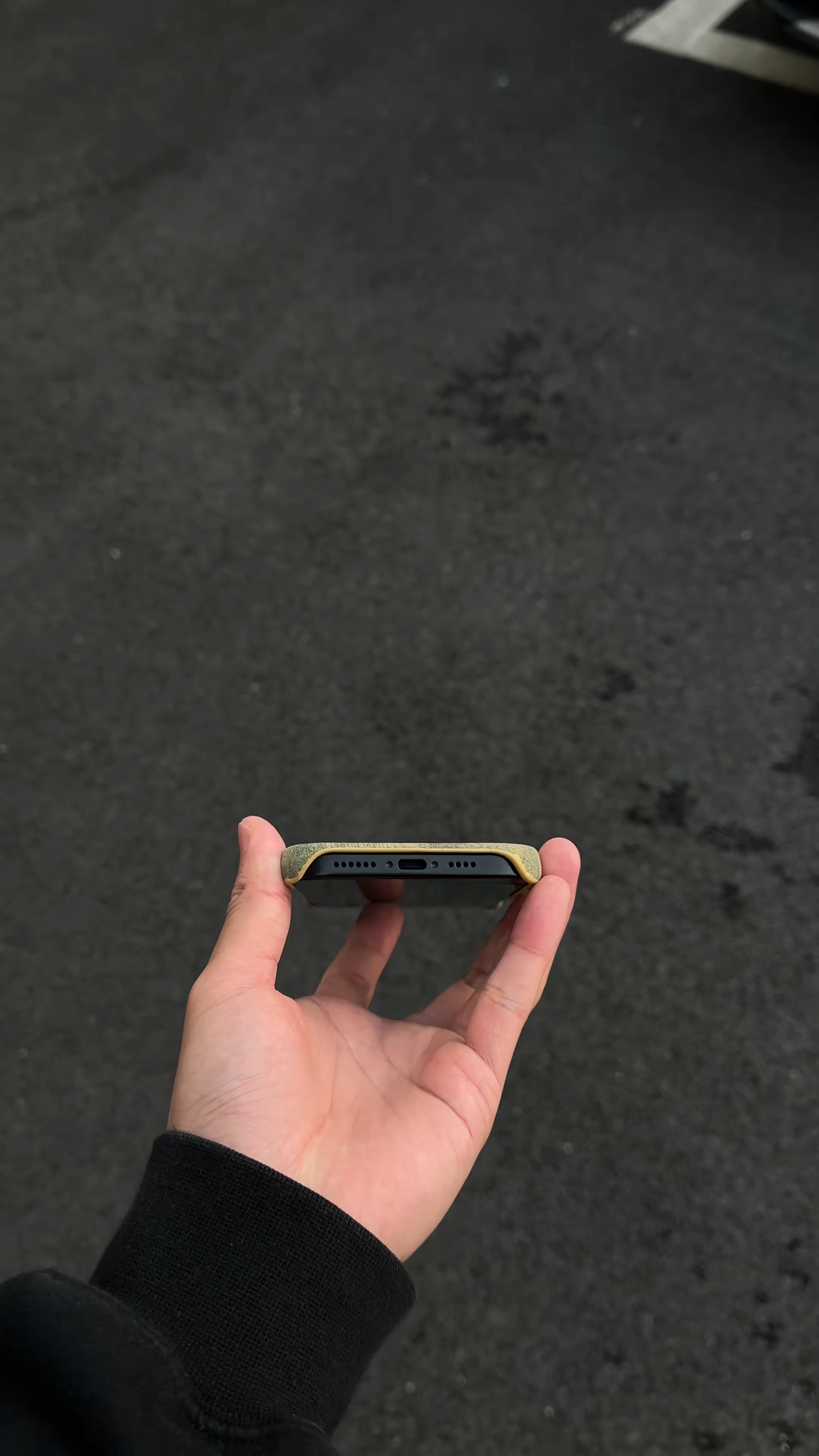 古馳金屬立標扎染翻毛皮手機殼