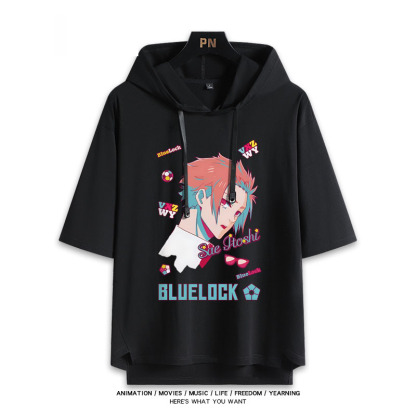 藍色監獄 連帽短袖T恤-ZUIHANG SHOP